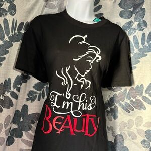 Black Graphic Tee - I'm His Beauty